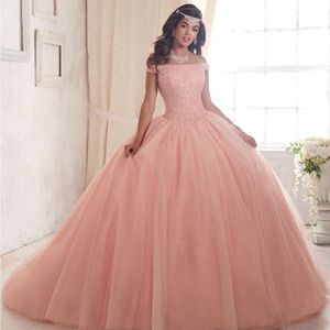 quince rose gold dress